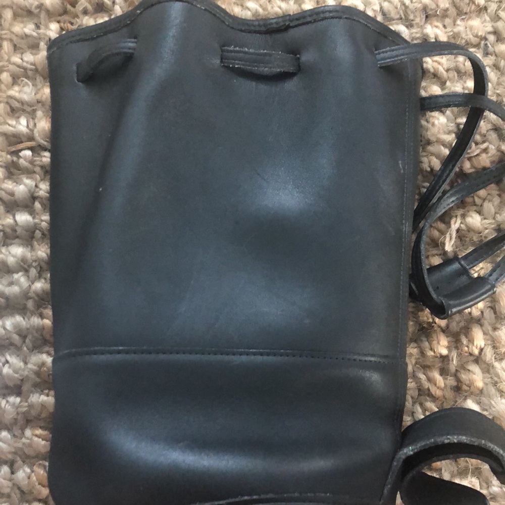 Coach leather bucket purse